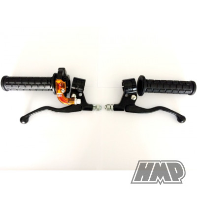 Manete M84 pretas com acelerador M84 / KIT - LUSITO